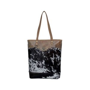 MYRA BAG SOOTY SPECKS CANVAS & HAIRON